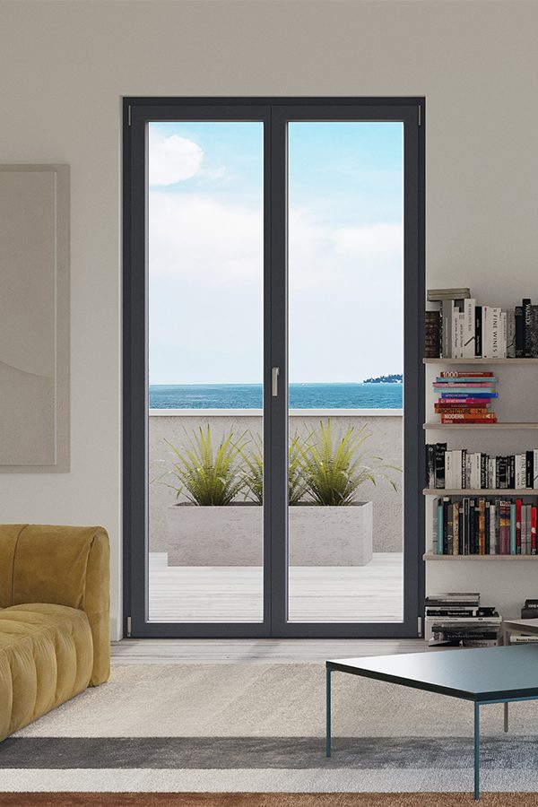 Infisso PVC/alluminio Cosmet Vista Metal, isolamento termico del PVC con estetica dell'alluminio